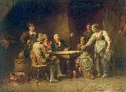 CHERICO, Francesco Antonio del Scene at the inn oil painting picture wholesale